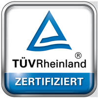 TÜV Rheinland zertifiziert
